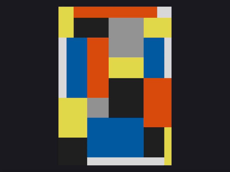 Theo van Doesburg — Composition XX animation art gif interactive museum scroll webflow