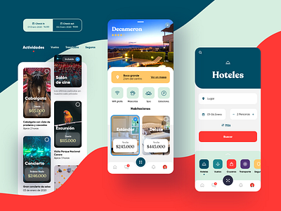 Travel social media app design flat mobile product design travel travel app ui ux visual design