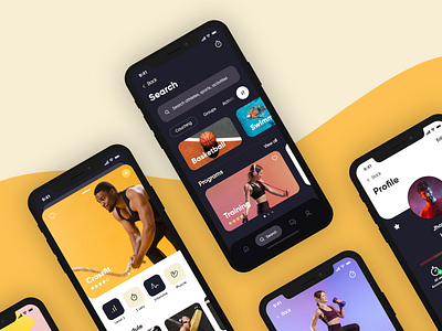 Sport App app ios mobile product design sport ui ux visual design