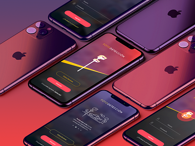 Fotodetección App app design ui visual design