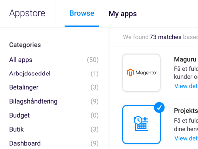 Appstore search app desktop feed search