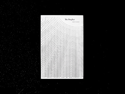The Prophet by Kahlil Gibran book cover design illustration print typography