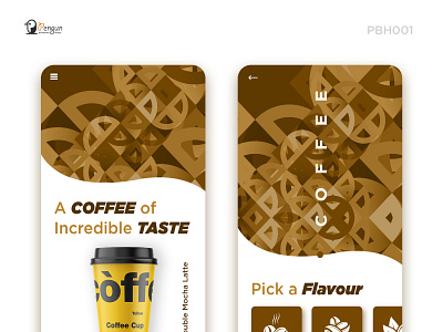 Coffee Mobile App app branding creative design icon illustration logo typography ui ui designer uiux ux designer web