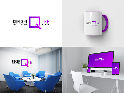 Concept Qube Logo branding creative design illustration logo ui ui designer uiux vector website