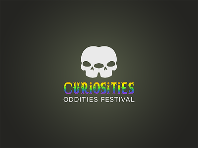 Logo for Curiosities Oddities Festival branding festival invite logo logo design oddities