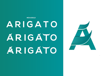 "Arigato" Thanks a lot artwork fontography illustration logo typography vector
