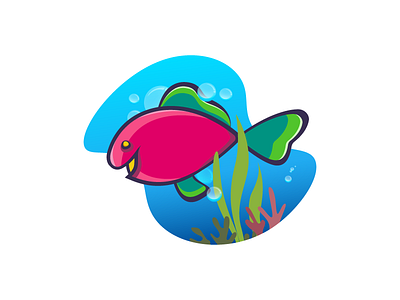 Fishy-Fishy artwork illustration vector