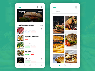 Food App app app design design food app ui ui