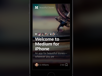 Medium for iPhone app ios iphone medium