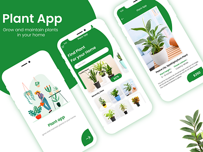 plant app graphics design illustrator design mobile app design online shop photoshop design plant plant app sketchapp ui design ux design xd design