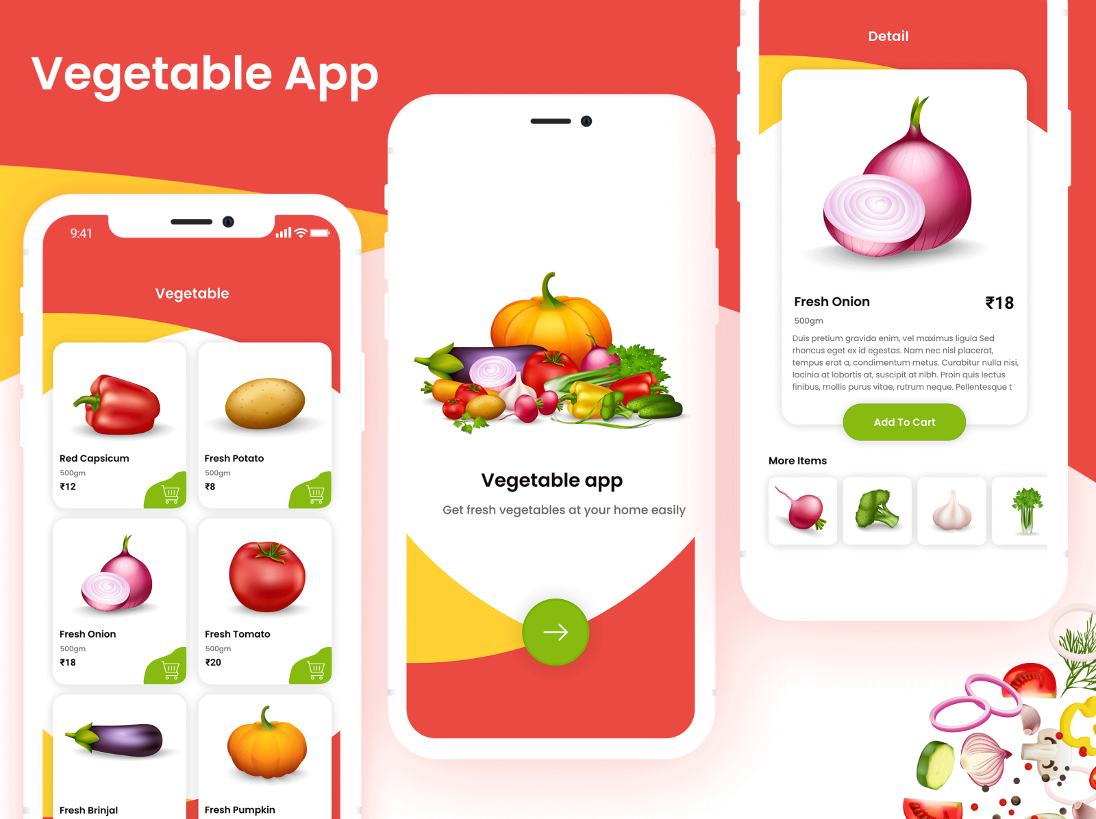 Vegetable App by MicraSol App Development Company on Dribbble