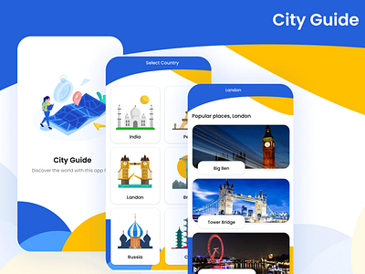 City Guide city guide graphic design illustrator design location mobile app design photoshop design places sketchapp ui design ux design xd design