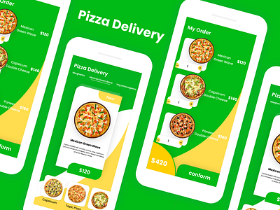 Pizza Delivery delivery service food app illustrator design mobile app design online service photoshop design pizza app sketchapp ui design ux design xd design