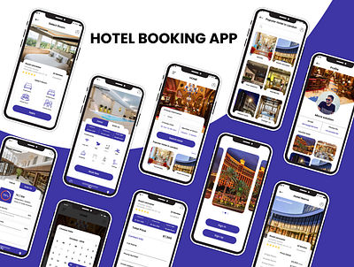 Hotel Booking App graphics design hotel booking app illustrator design mobile app design online booking photoshop design sketchapp ui design ux design xd design