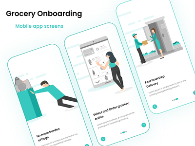 Grocery Onboarding Screen app graphics design grocery grocery app illustrator design mobile app design onboarding photoshop design sketch app ui design ux design xd design