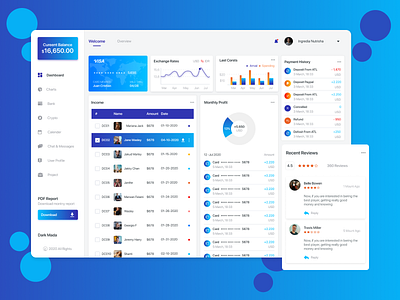 Wallet Dashboard UI Design white