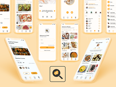 Design Food Mobile app app design design design app design uiux food app home screen mobile design recipe app restaurant app ui