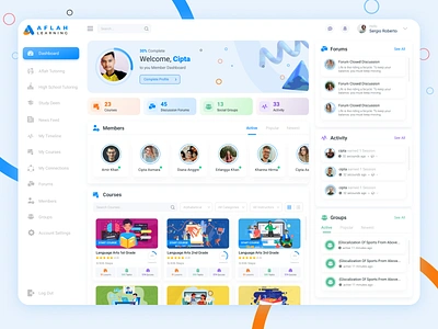 Website Learning Design courses dashboard dashboard design education design website education design forum education illustration learning member my timeline school design social group study design ux web web app website ui