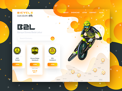 Bicycle Landing Page design web