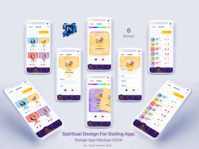 Spiritual Design For Dating App.