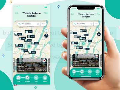 Looking for a house to buy app app booking house category app design design uiux feed app home screen house app location app login maps mobile design navigation menu near onboarding seach travel app ui