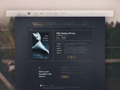 Bookstore black bookstore buy design ecommerce gold ui ux web webdesign
