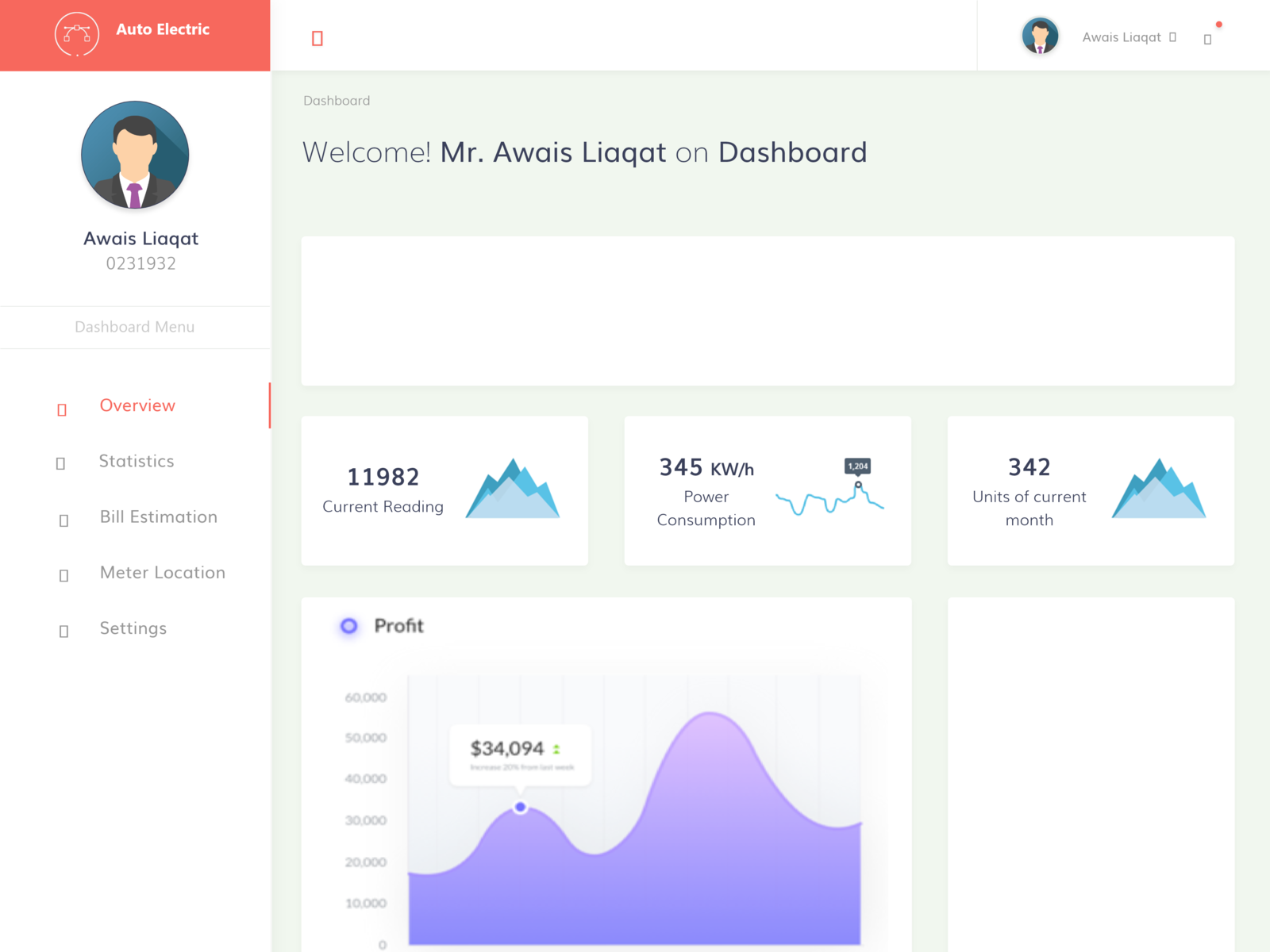 Auto Electric Meter by Muhammad Atif on Dribbble