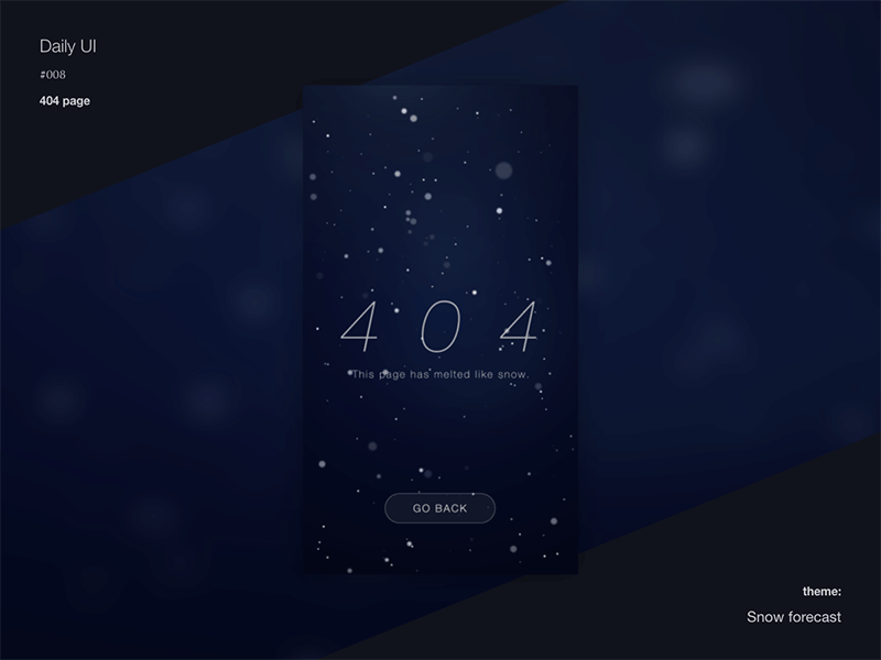 Daily UI #008 404 Page aftereffects animation dailyui