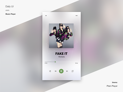 Daily UI #009 Music Player adobexd dailyui