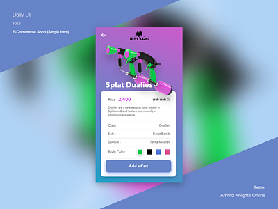 Daily UI #012 E Commerceshop