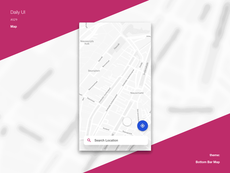 Daily UI #029 Map adobexd animation dailyui