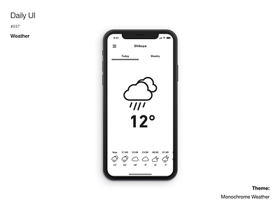 Daily UI #037 Weather adobexd dailyui