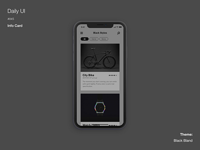 Daily UI #045 Info Card adobexd dailyui