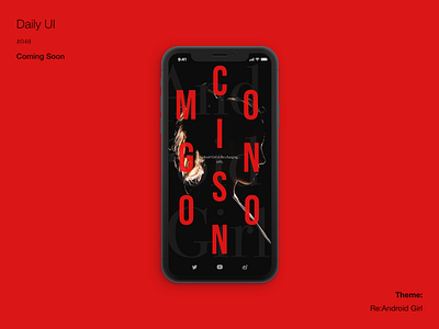 Daily UI #048 Coming Soon