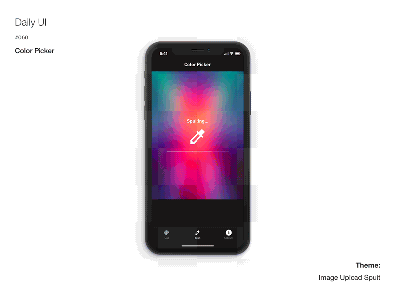 Daily UI #060 Color Picker adobexd animation dailyui