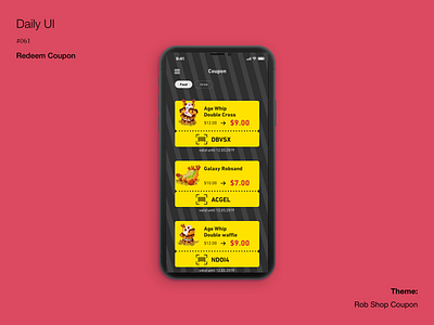 Daily UI #061 Redeem Coupon
