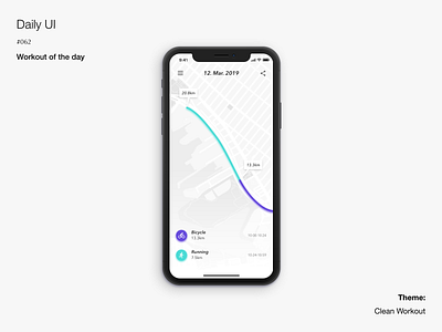 Daily UI #062 Workout of the day
