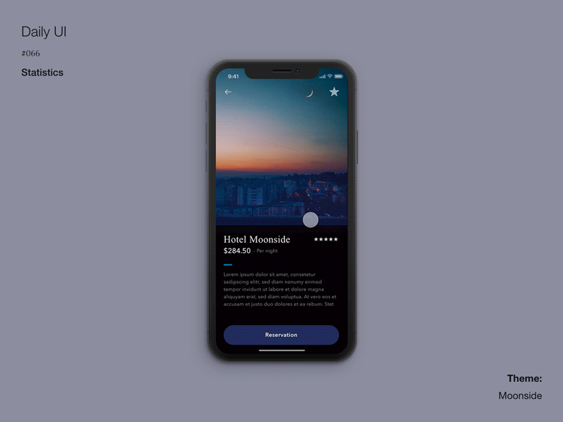 Daily UI #067 Hotel Booking adobexd animation dailyui