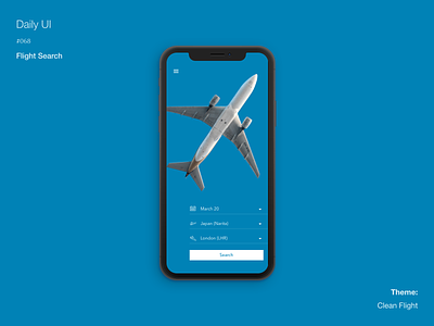 Daily UI #068 Flight Search
