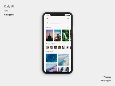 Daily UI #099 Categories