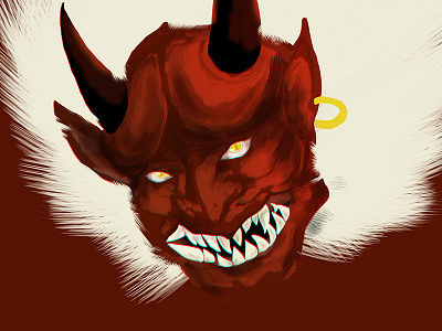 Oni graphic illustration