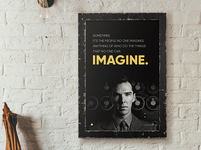 The Imitation Game bold branding clean design download free inspirational minimal motivational movie poster startup typography