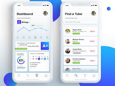 UI Design For Teacher Parent and Student Interaction