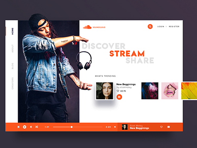 Soundcloud Landing Page Redesign