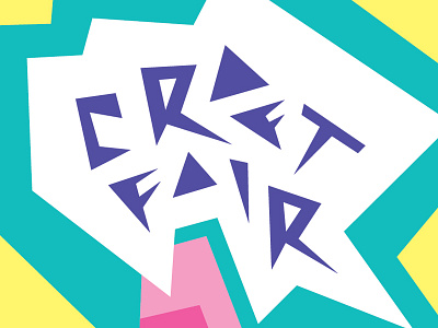 Craft Fair Poster craft fair poster typography