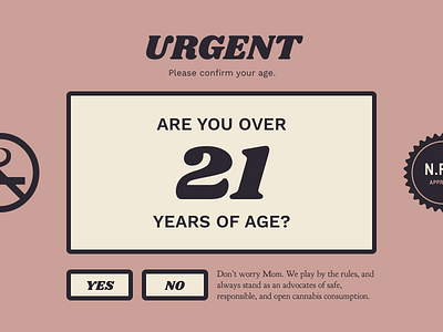 Another Room — Age Verification age cannabis copywriting ui verify