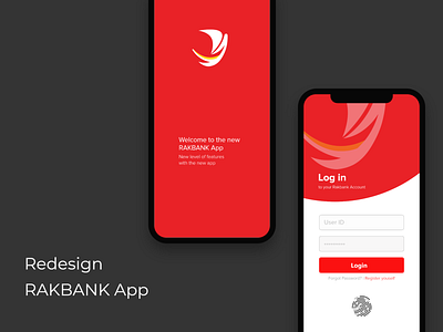 Redesign RAKBANK App animated animatedgif animation app art illustrator logo photoshop redesign vector