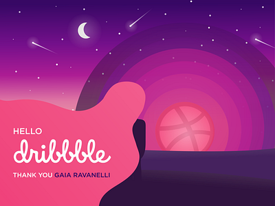 Hello Dribbble! illustration vector