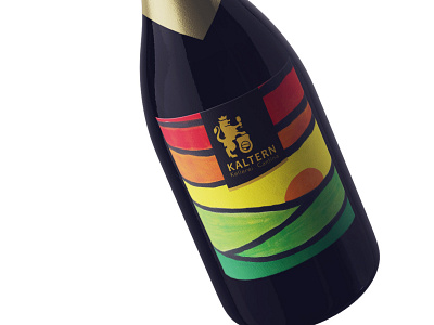 Wine Label - Cantina Kaltern design flat graphic design illustration label labeldesign landscape minimal paint wine