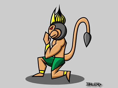 Hanuman cartoon character comic culture god graphic graphics hanuman illustration illustrations india lord visual